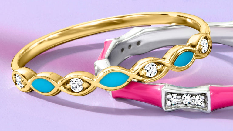 Colorful Enamel Jewelry For a Dash of Color