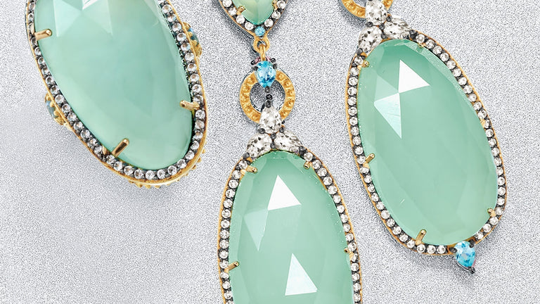 Make A Splash With Vivid Hued Chalcedony Jewelry