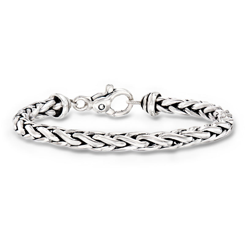 Zina Sterling Silver Wheat-Chain Bracelet