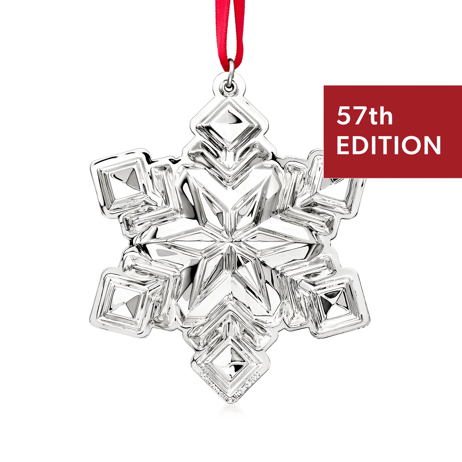 Gorham 2026 Annual Sterling Silver Snowflake Ornament - 57th Edition