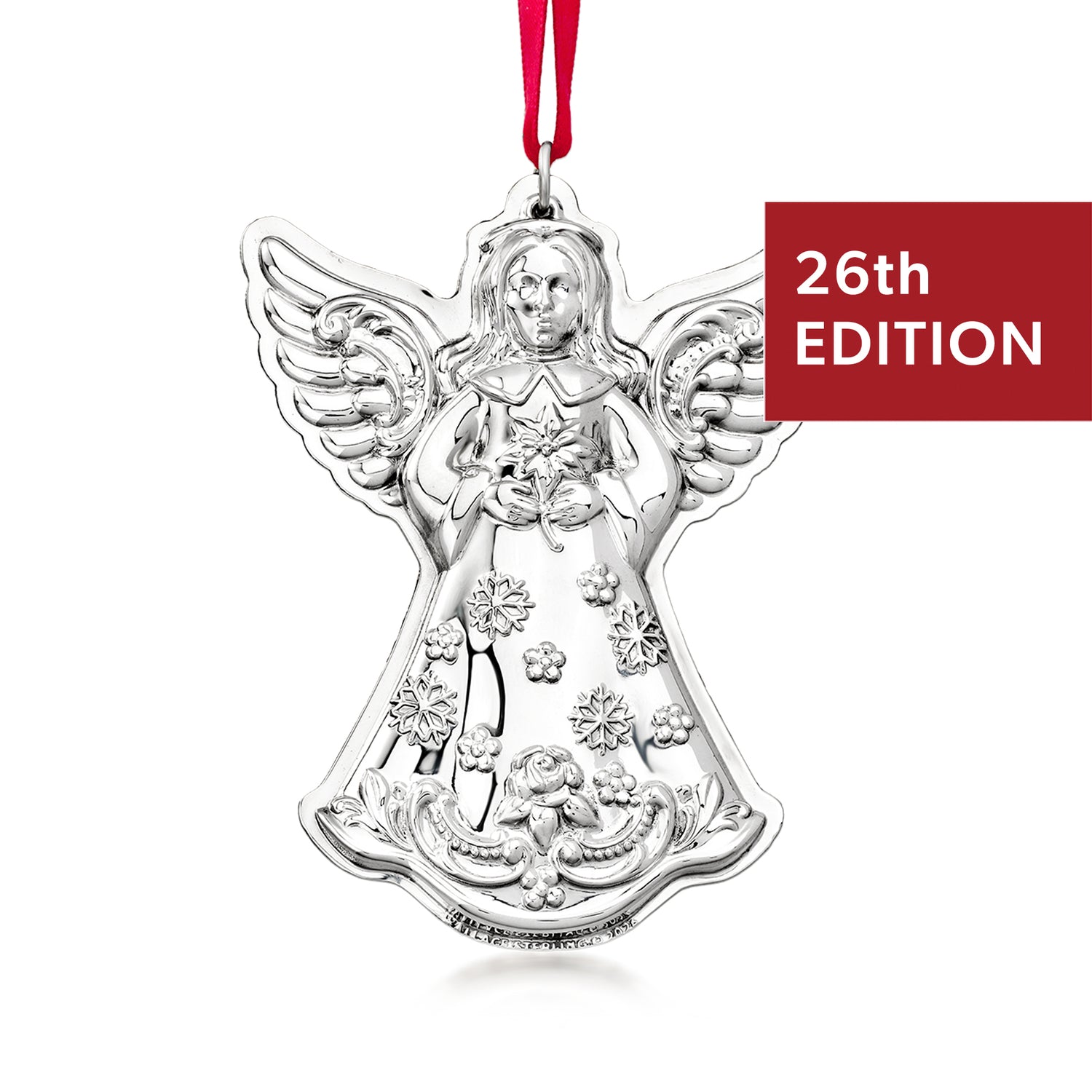 Wallace 2026 Annual "Grande Baroque" Sterling Silver Angel Ornament - 26th Edition