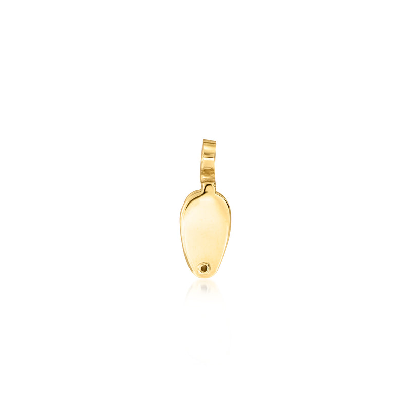 14kt yellow gold loupe-style tie tack, stone not visible