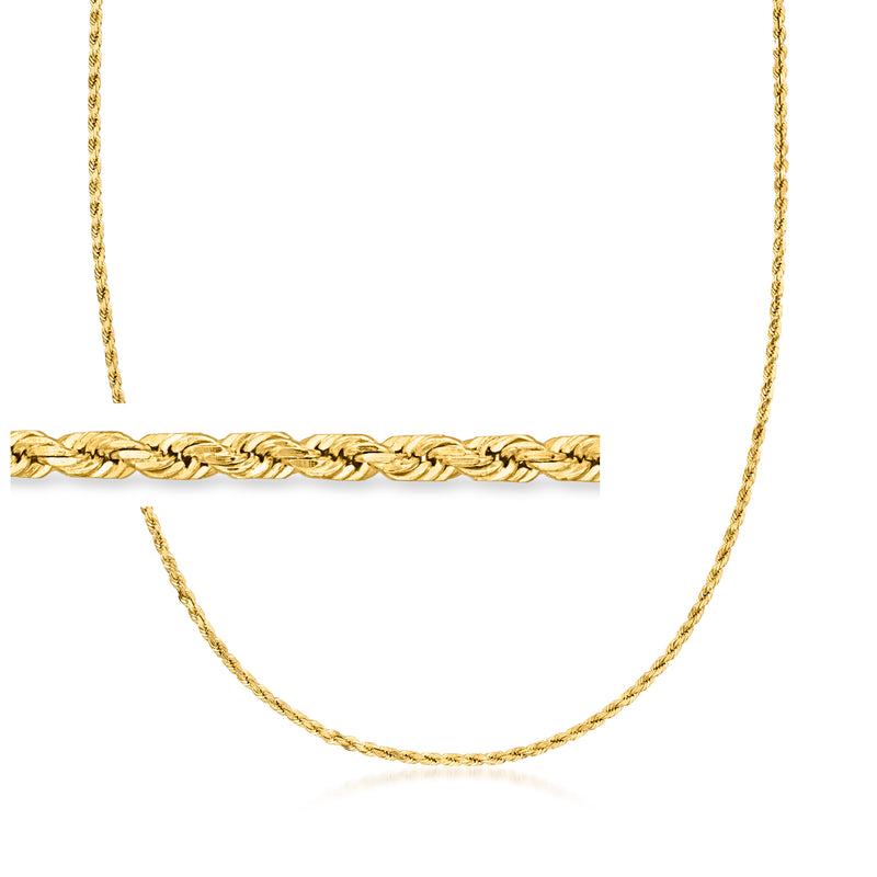18kt yellow gold rope-chain necklace, braided rope links