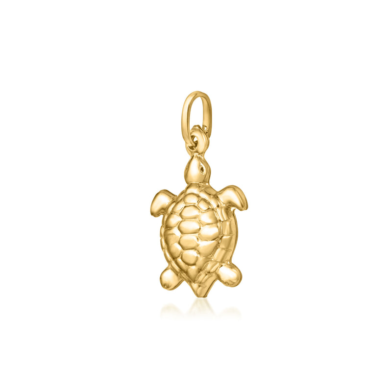 Italian 14kt Yellow Gold Turtle Charm