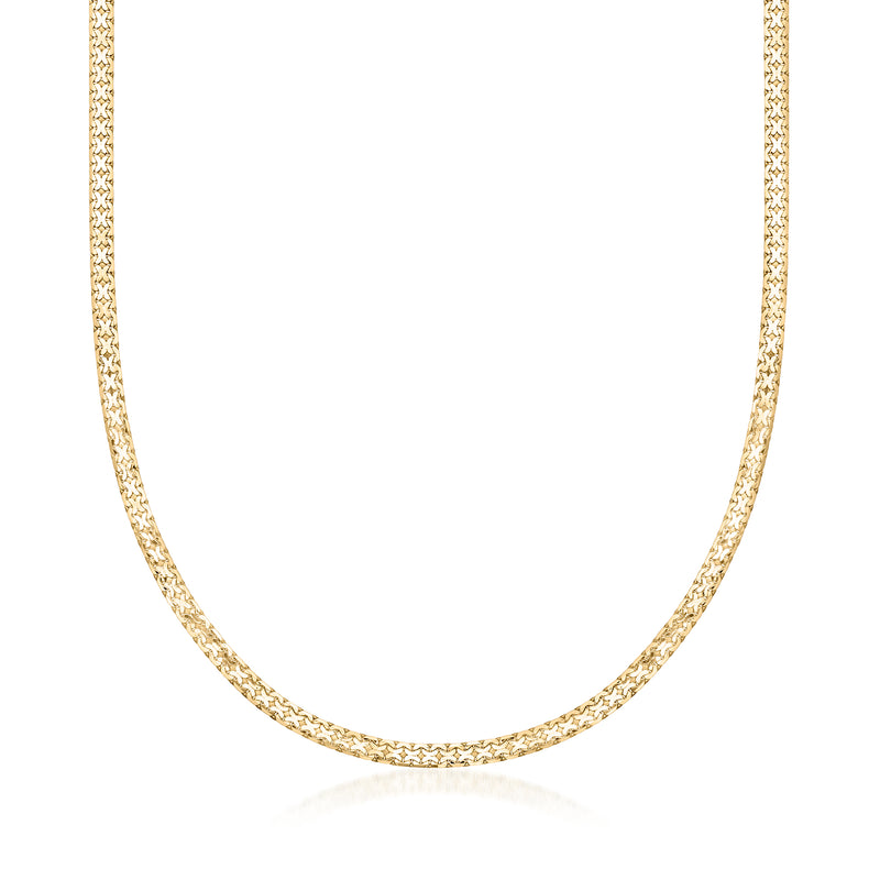 Vintage 14kt yellow gold link necklace with fine chain links