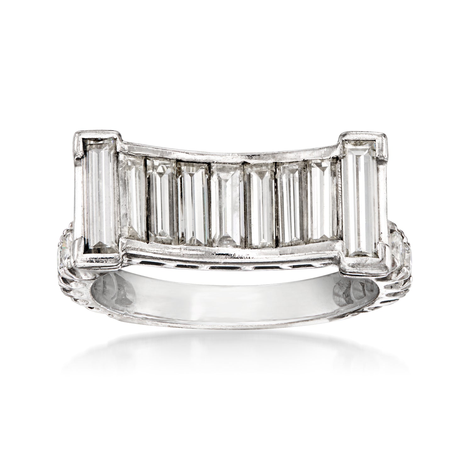 C. 1990 Vintage 2.35 ct. t.w. Diamond Ring in Platinum