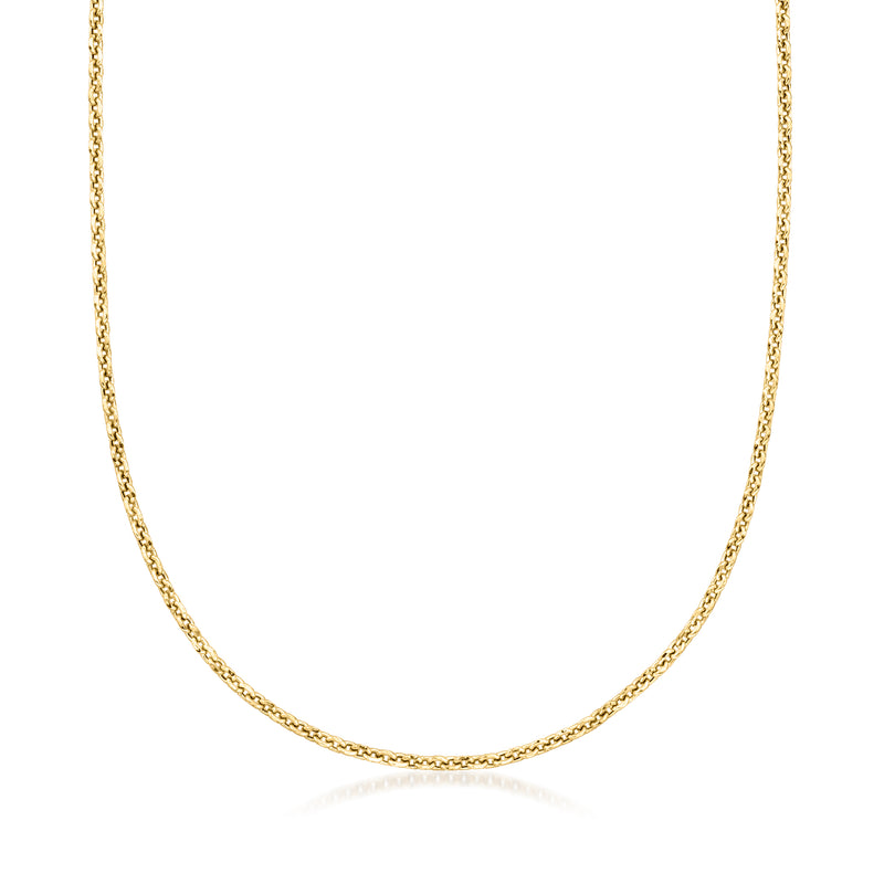 Gabriel & Co. men's 14kt yellow gold cable-chain necklace