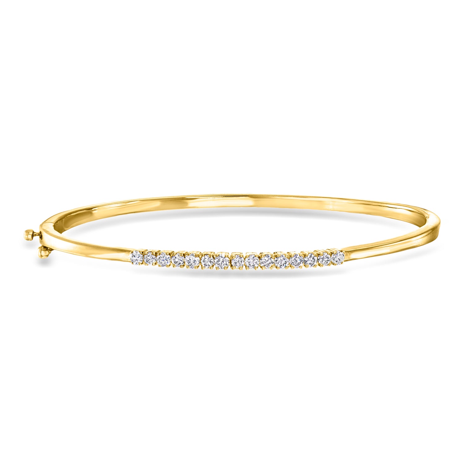 .50 ct. t.w. Lab Grown Diamond Bangle Bracelet in 18kt Gold Over Sterling