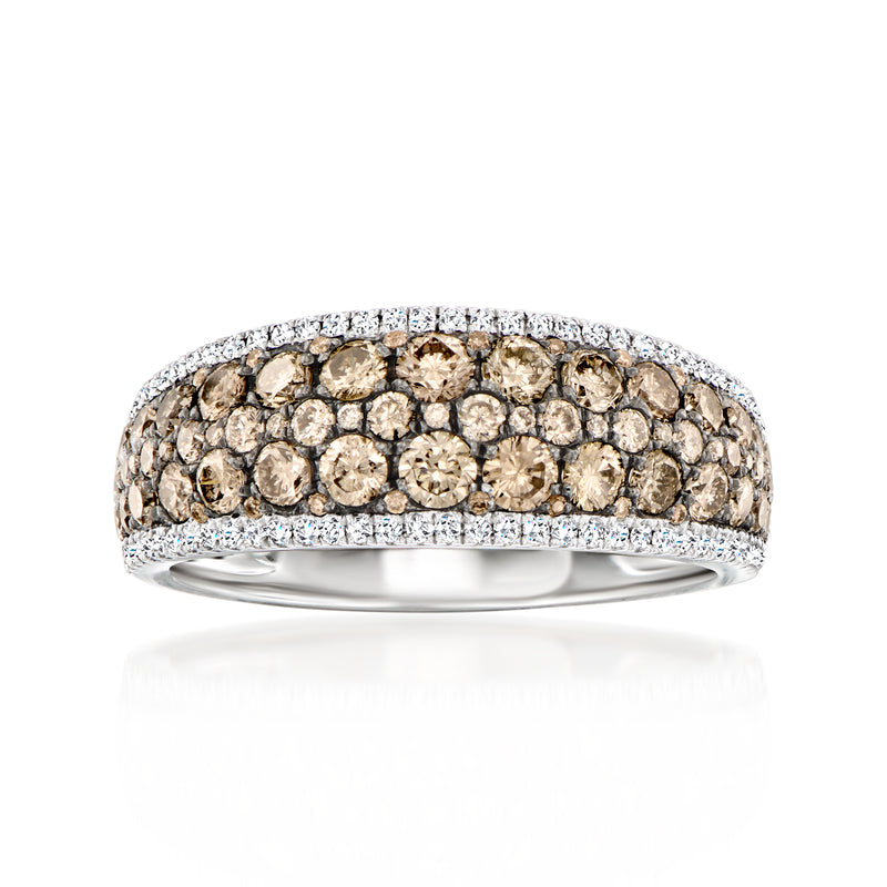 Le Vian Chocolatier brown and white diamond ring in 14kt vanilla gold
