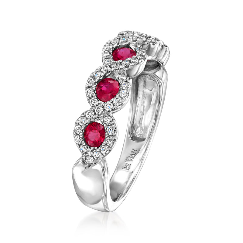 Le Vian ruby and diamond ring in 14kt vanilla gold