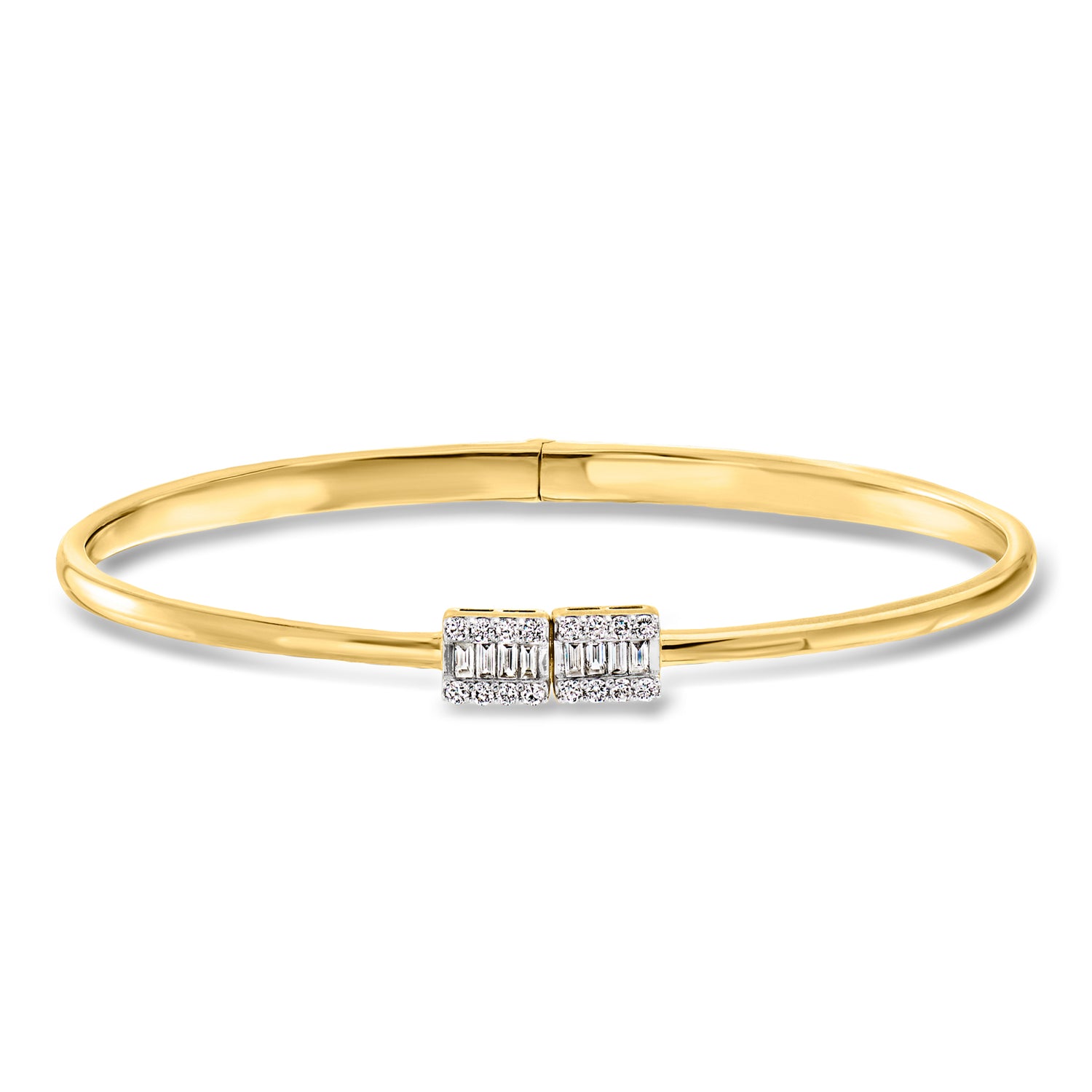 .25 ct. t.w. Lab Grown Diamond Cuff Bracelet in 18kt Gold Over Sterling