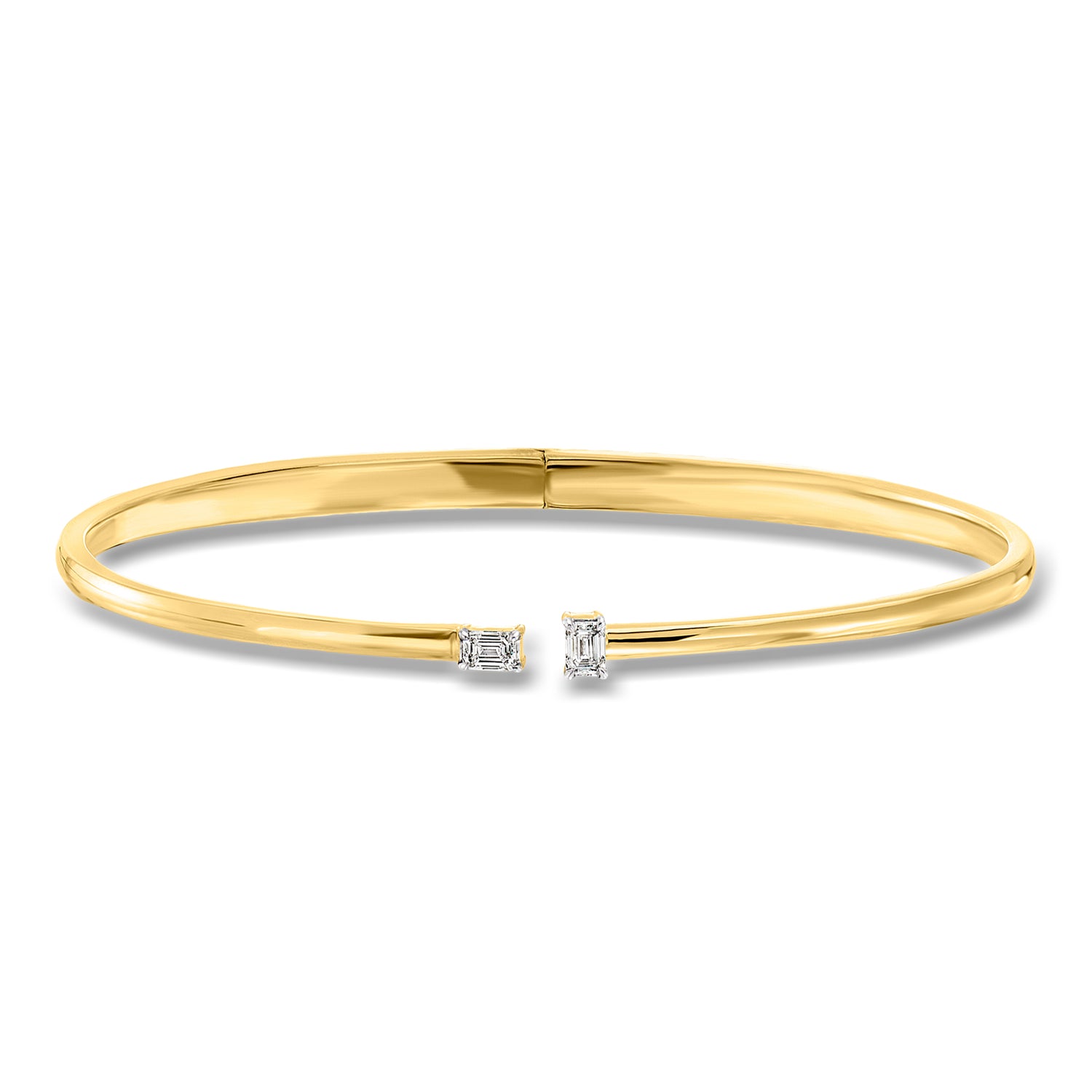 .25 ct. t.w. Lab Grown Diamond Cuff Bracelet in 18kt Gold Over Sterling