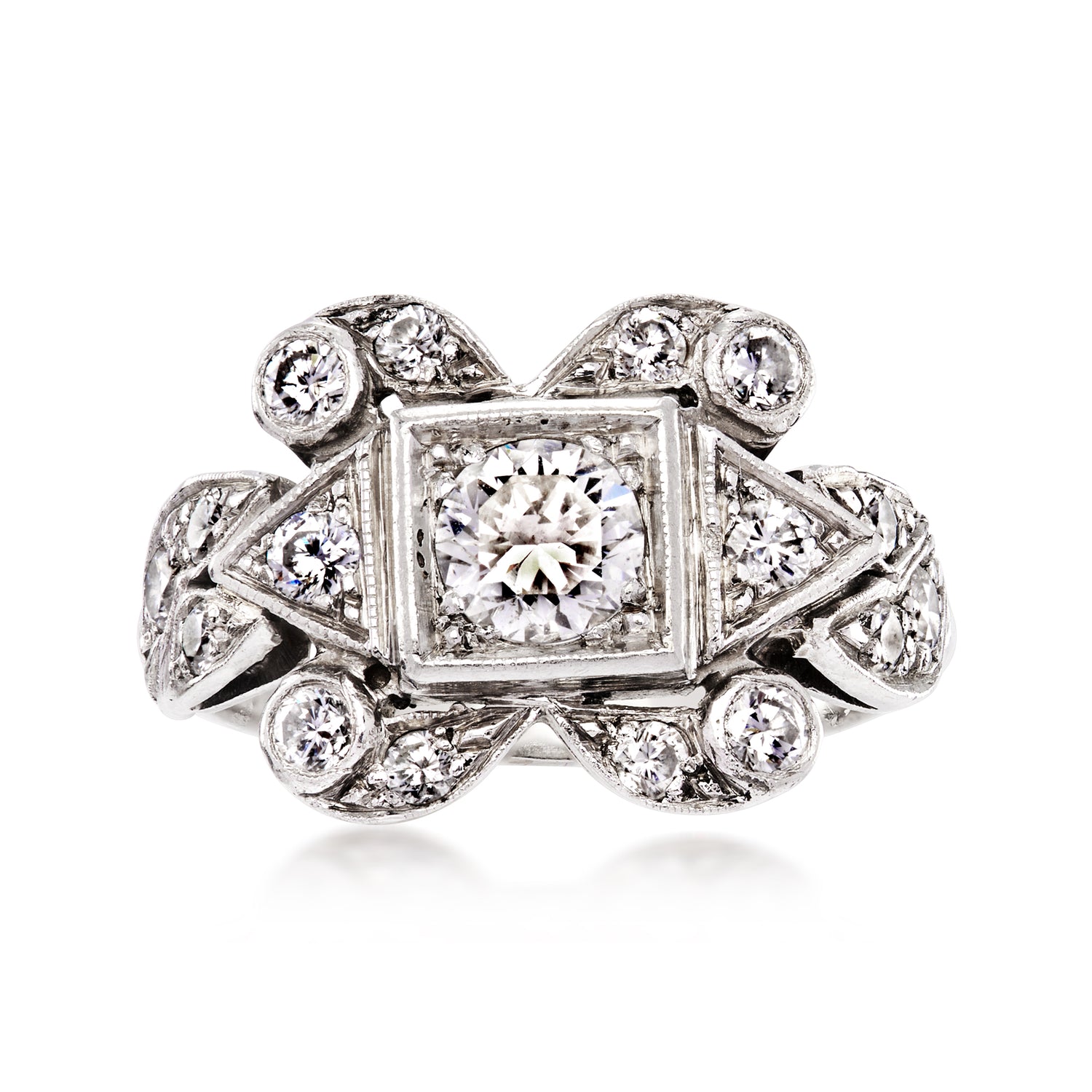 C. 1960 Vintage 1.25 ct. t.w. Diamond Ring in Platinum