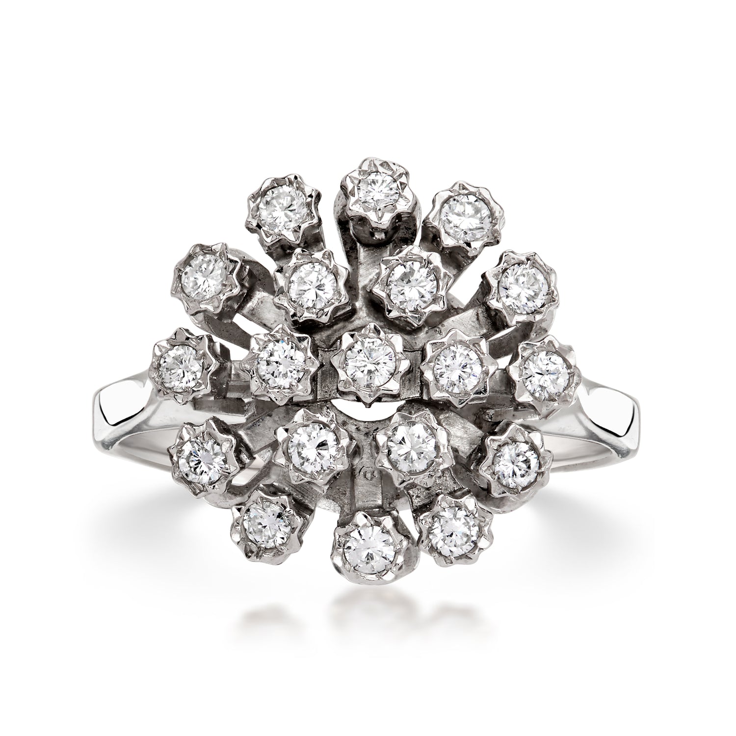 C. 1990 Vintage .30 ct. t.w. Diamond Ring in 14kt White Gold