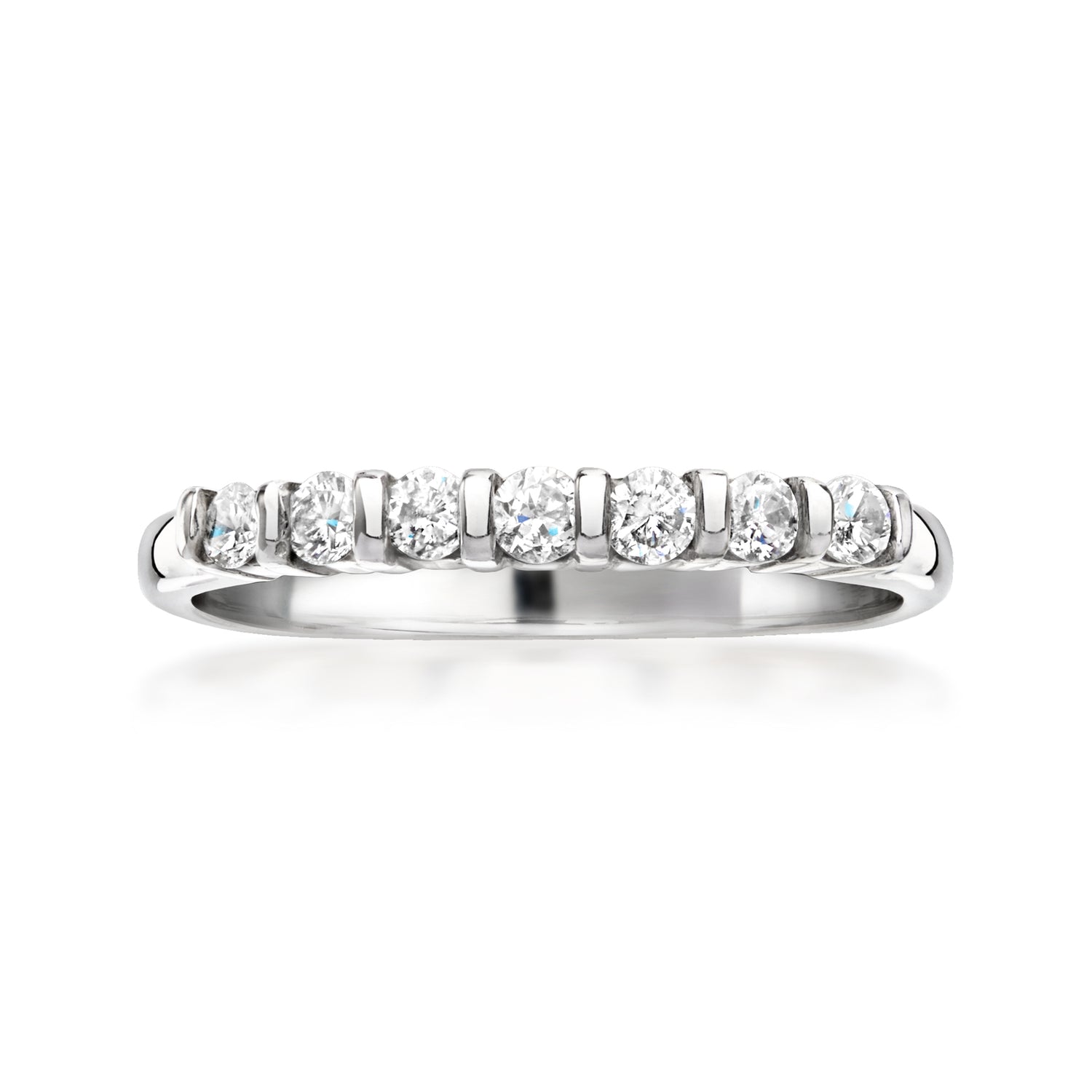 C. 1980 Vintage .30 ct. t.w. Diamond Ring in 14kt White Gold