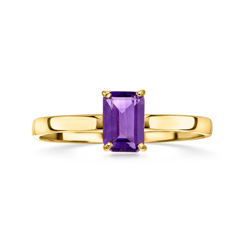 .50 Carat Amethyst Ring in 10kt Yellow Gold