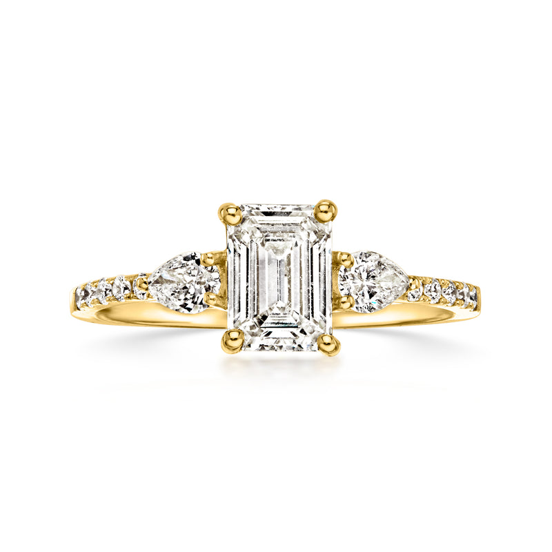 1.50 ct. t.w. Lab-Grown Diamond Ring in 10kt Yellow Gold