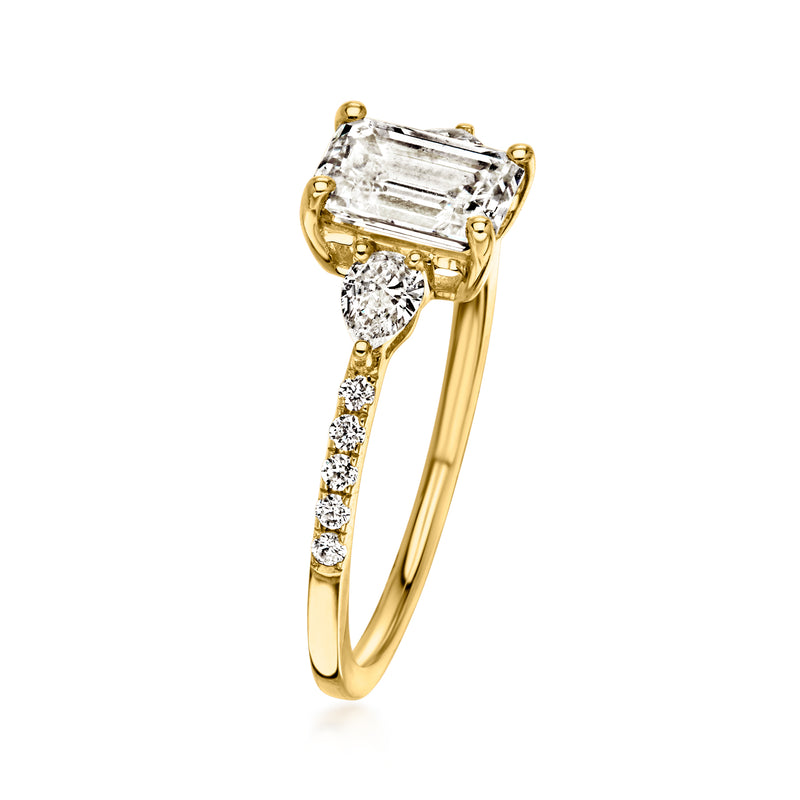 1.50 ct. t.w. Lab-Grown Diamond Ring in 10kt Yellow Gold
