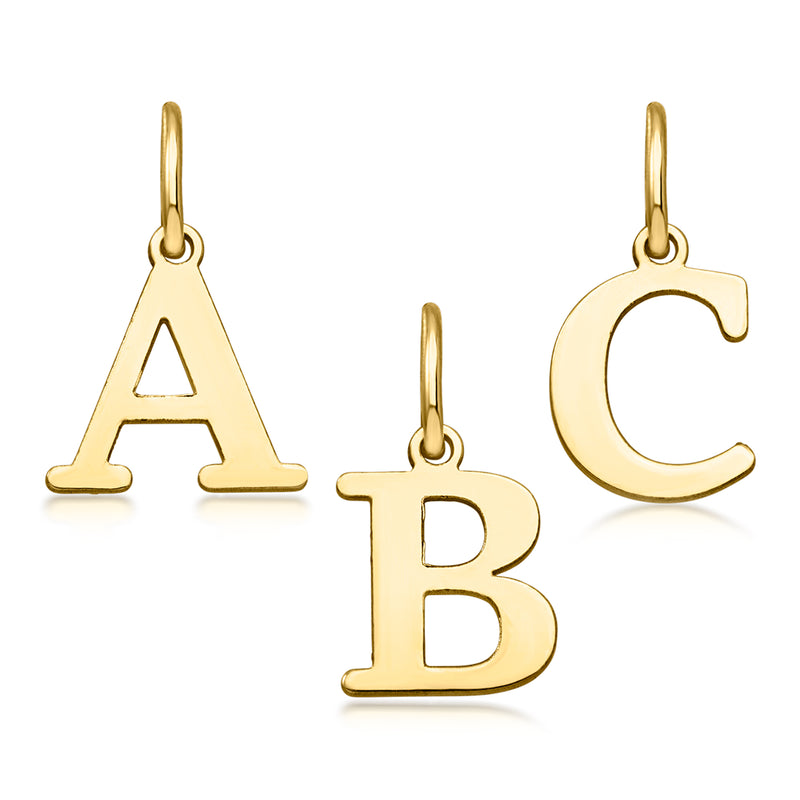 Italian 10kt Yellow Gold Initial Charm