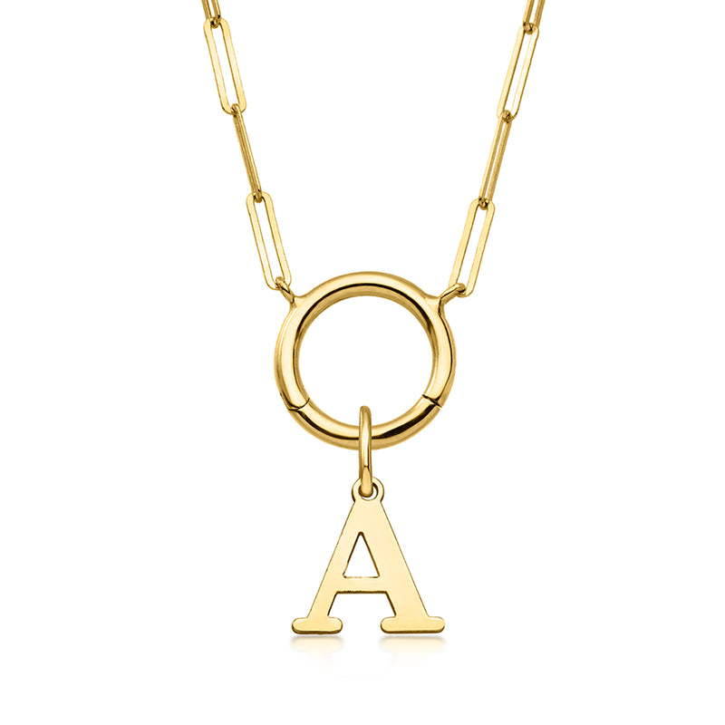 Italian 10kt Yellow Gold Initial Charm