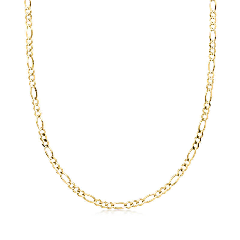 Vintage 14kt yellow gold Figaro-link chain necklace