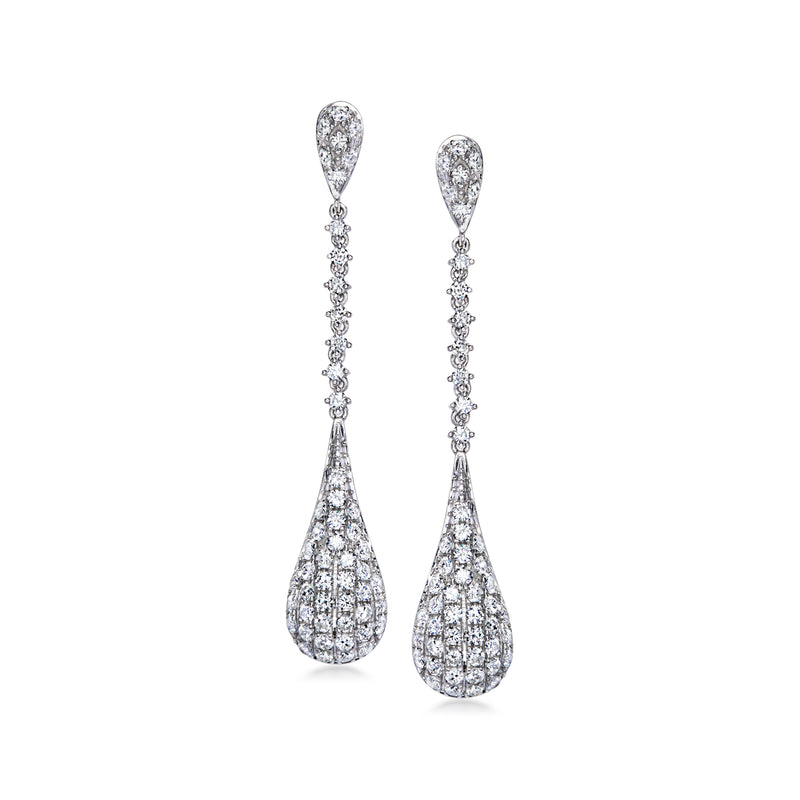 C. 2000 Vintage 1.75 ct. t.w. Diamond Drop Earrings in 14kt White Gold