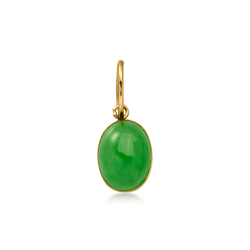 Jade Charm in 14kt Yellow Gold