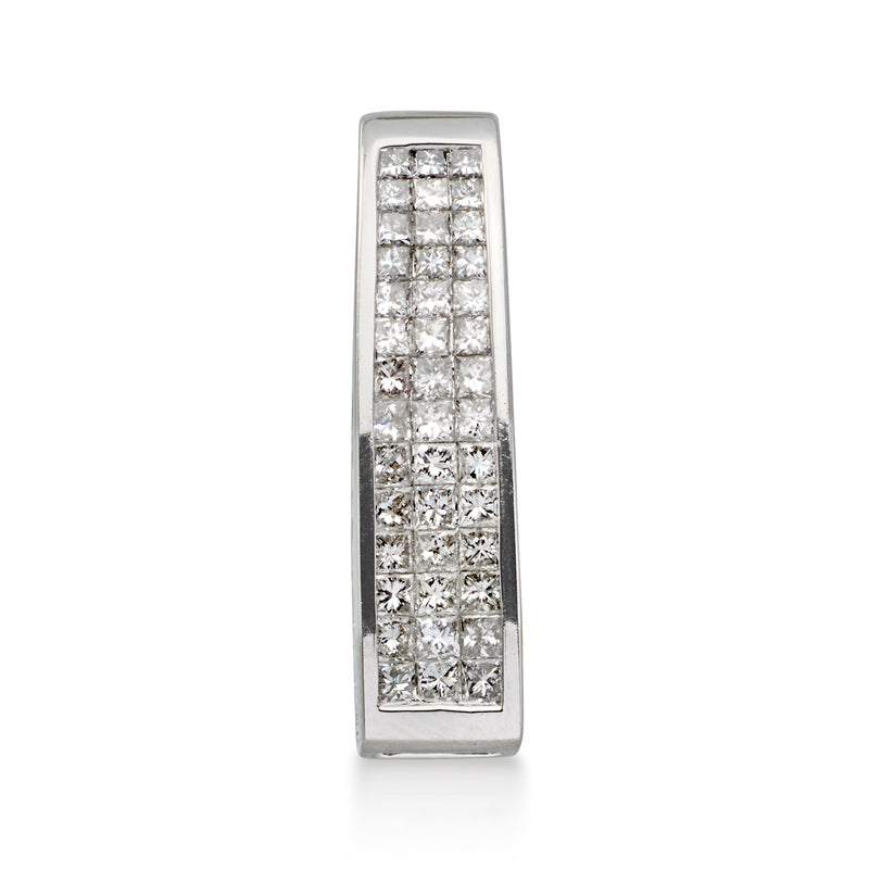C. 2000 Vintage 1.65 ct. t.w. Diamond Slide Pendant in 14kt White Gold