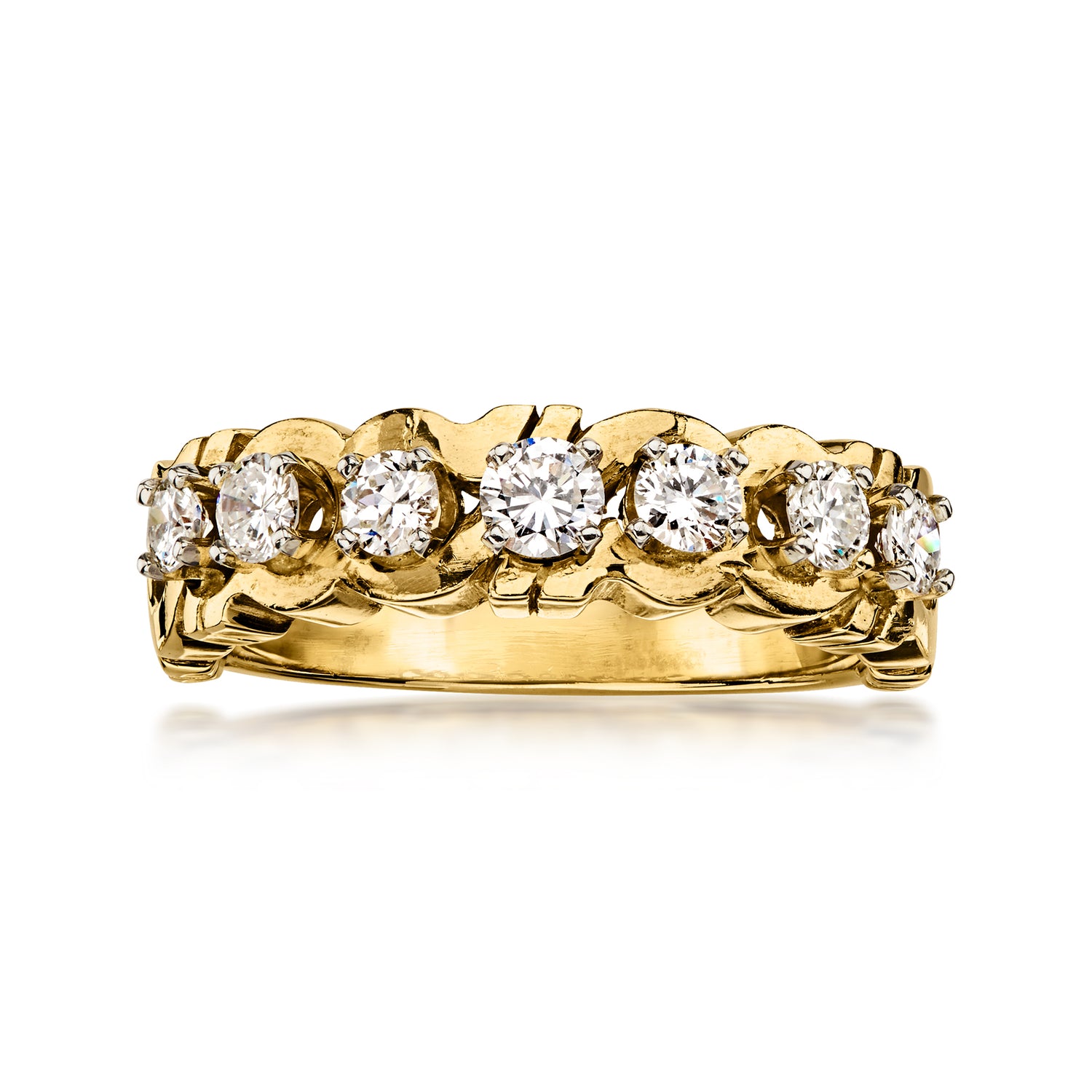 C. 1980 Vintage .70 ct. t.w. Diamond Ring in 14kt Yellow Gold