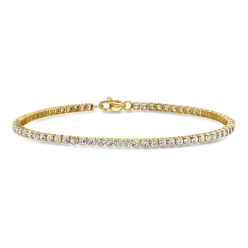 3.00 ct. t.w. Lab-Grown Diamond Tennis Bracelet in 14kt Yellow Gold