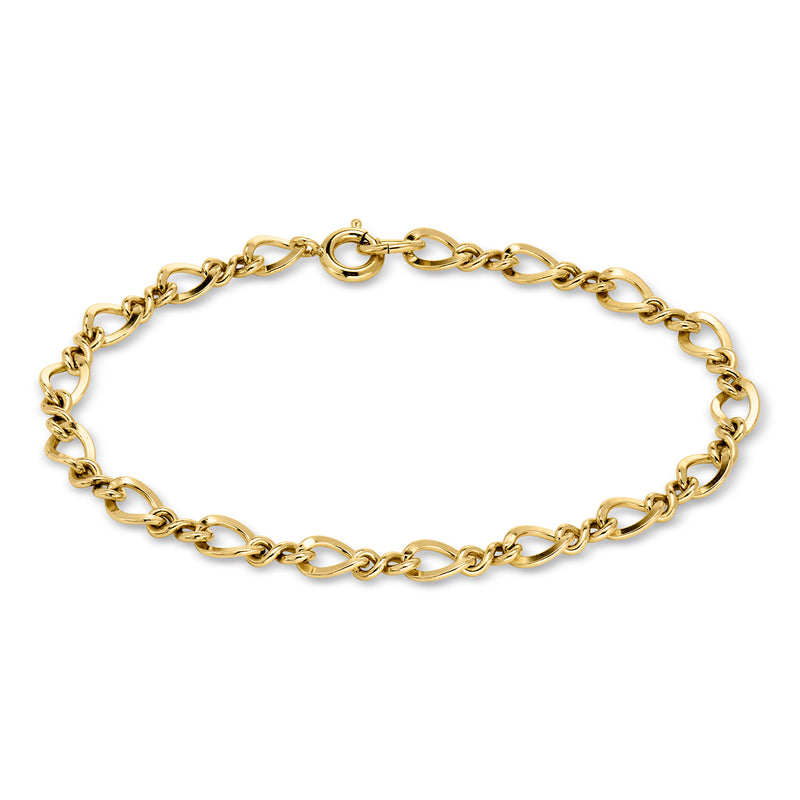 C. 1990 Vintage Gold-Filled Link Bracelet. 7.5"