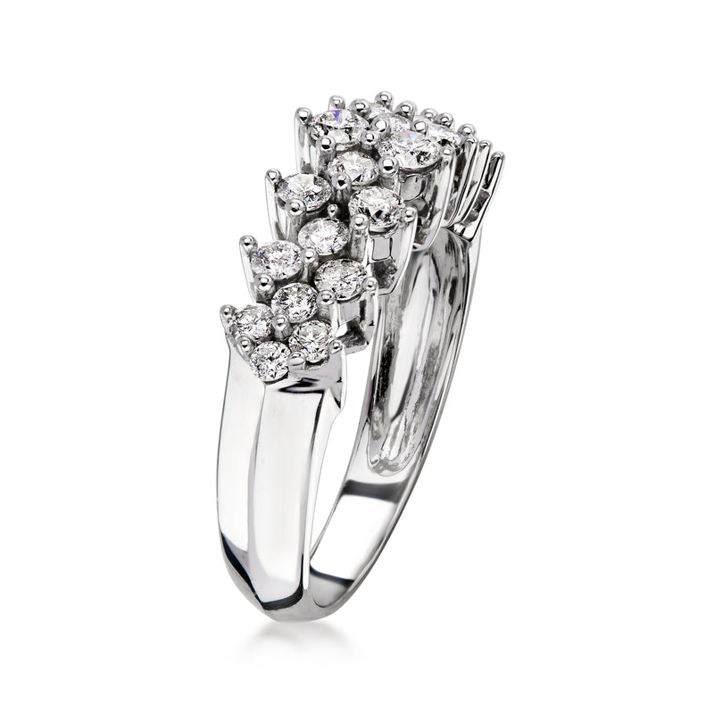 C. 2000 Vintage 1.00 ct. t.w. Diamond Ring in 14kt White Gold. Size 6.75