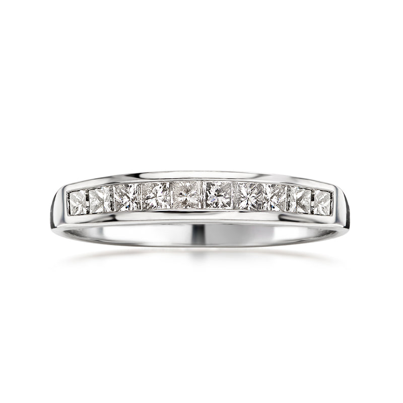 C. 2000 Vintage .30 ct. t.w. Princess-Cut Diamond Ring in Platinum. Size 7