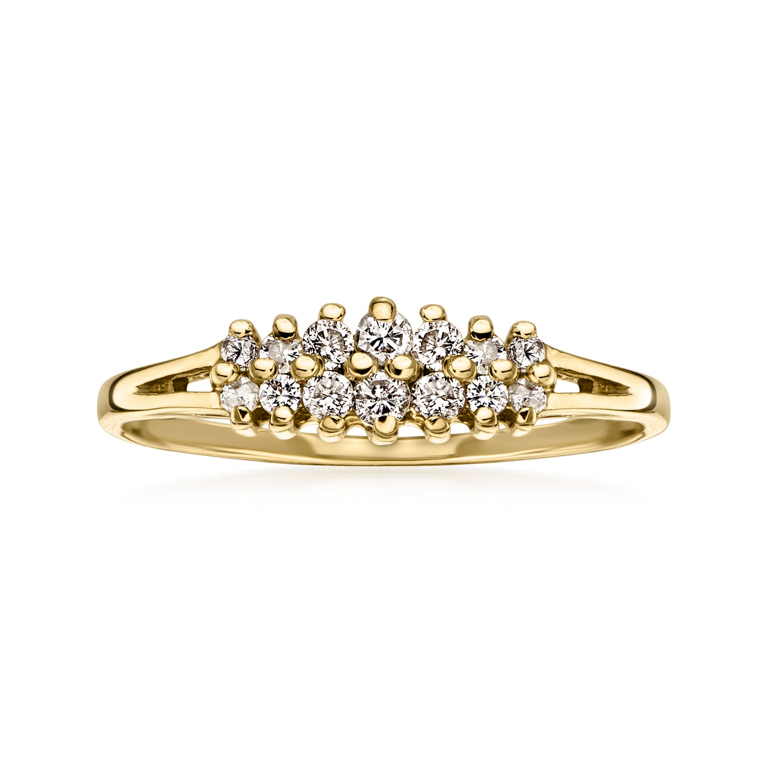 C. 1990 Vintage .20 ct. t.w. Diamond Ring in 14kt Yellow Gold