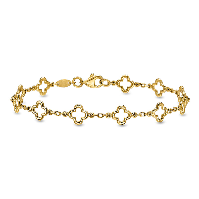 14kt Yellow Gold Clover-Link Bracelet