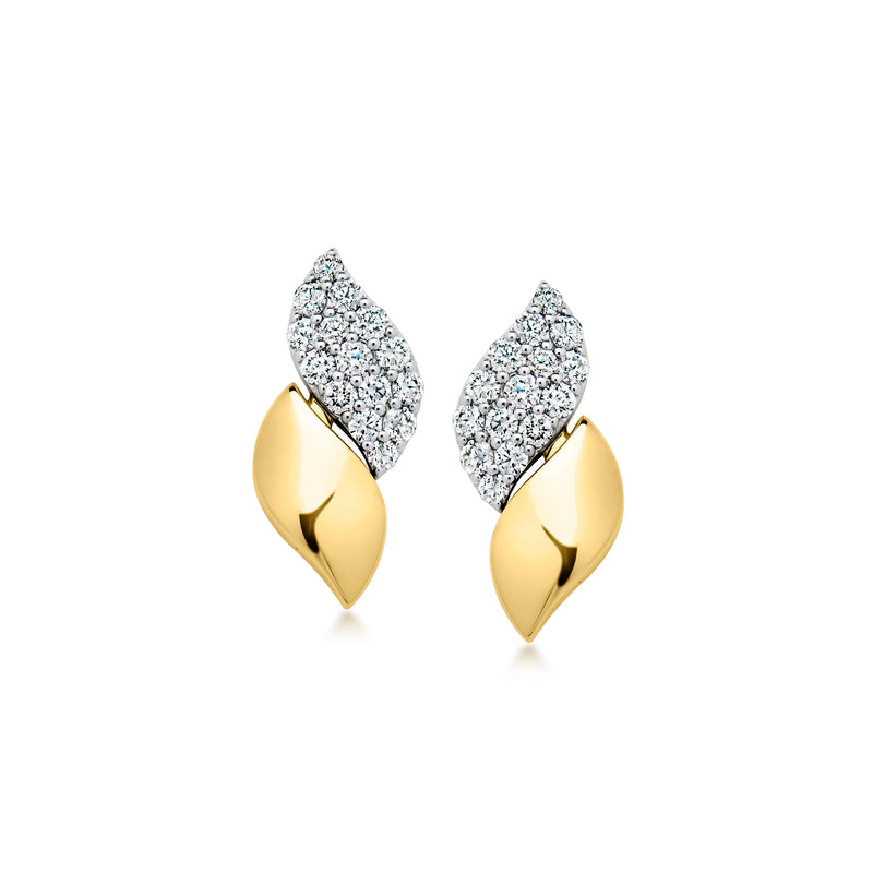 Roberto Coin "San Marco" .50 ct. t.w. Diamond Drop Earrings in 18kt Two-Tone Gold