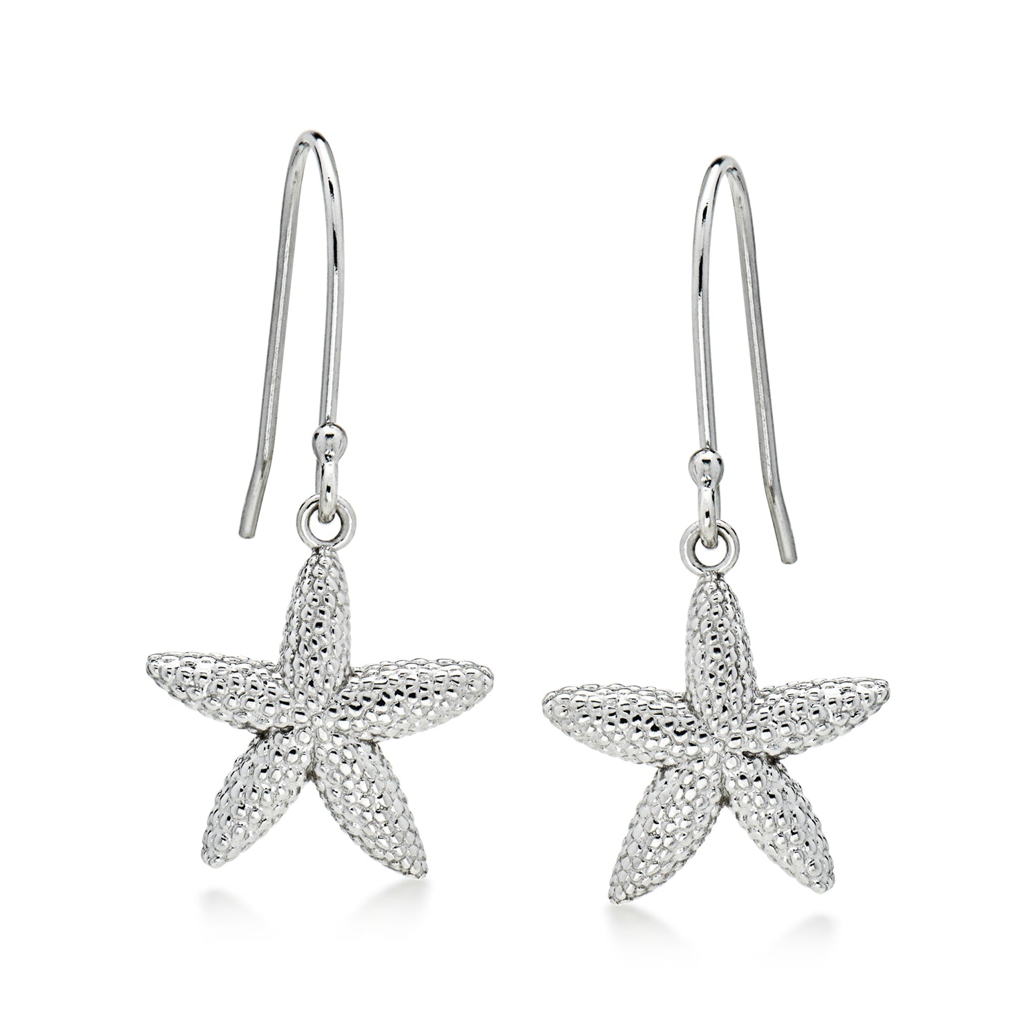 C. 2000 Vintage Sterling Silver Starfish Drop Earrings