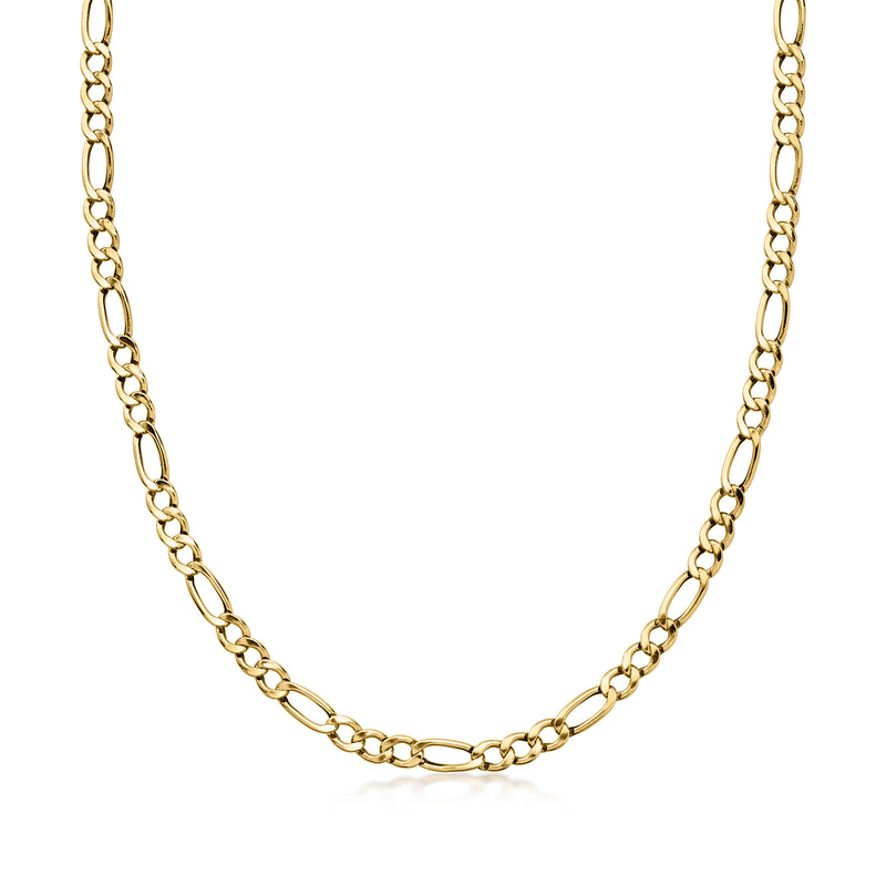 C. 1980 Vintage 5mm 14kt Yellow Gold Figaro-Link Necklace. 21"