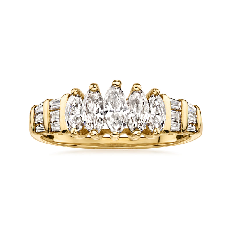 C. 1980 Vintage 1.00 ct. t.w. Diamond Ring in 14kt Yellow Gold. Size 6
