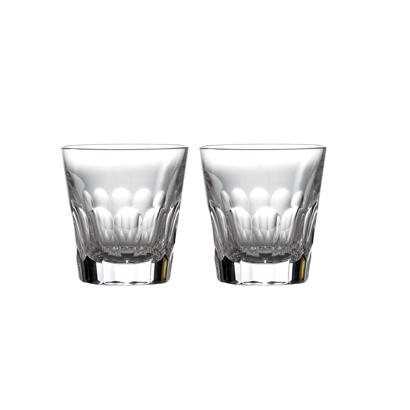 Waterford Crystal Icon double old-fashioned glasses, set of 2, clear cut crystal