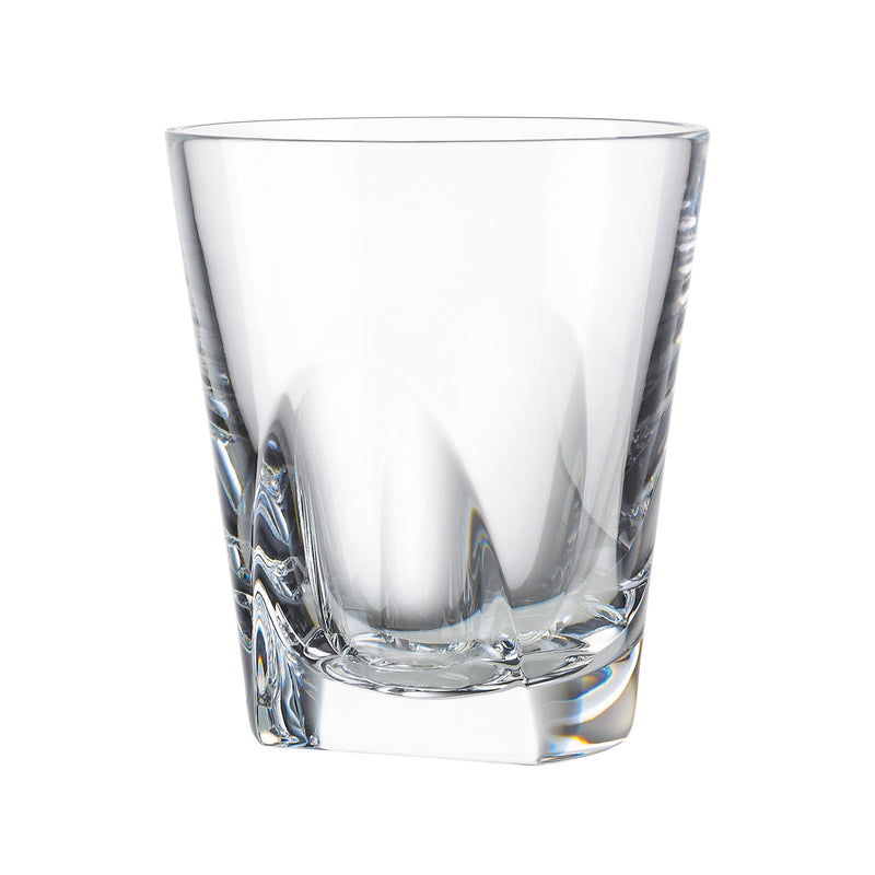 Rogaska Manhattan crystal ice bucket with faceted cut pattern