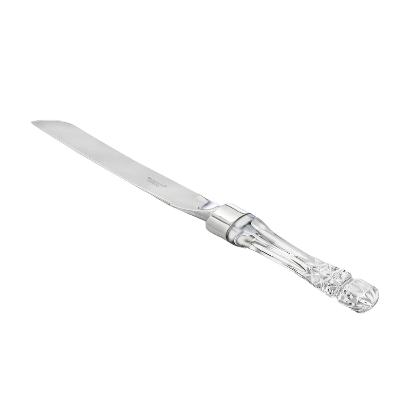 Waterford Crystal Lismore bridal knife with clear crystal handle and stainless blade