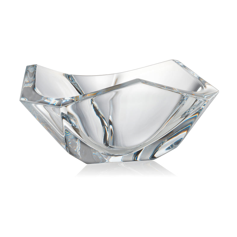 Rogaska Prism crystal bowl with faceted clear glass design