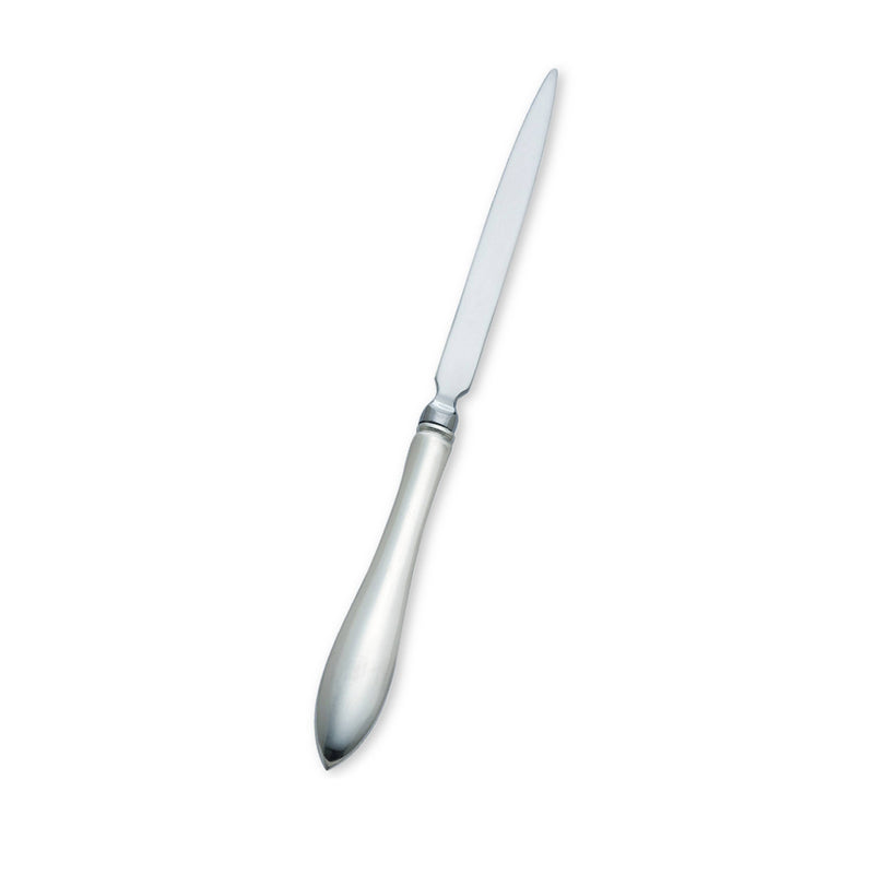 Reed & Barton sterling silver pointed letter opener with smooth, tapered handle and tip