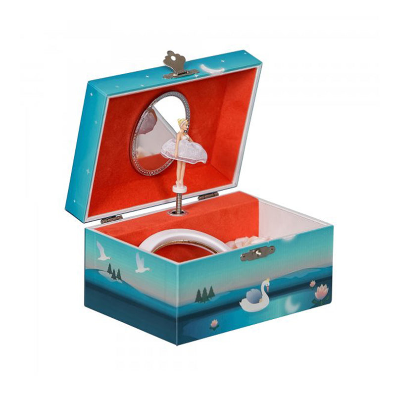 Mele & Co. Marlo girl's ballerina musical jewelry box, open with dancer