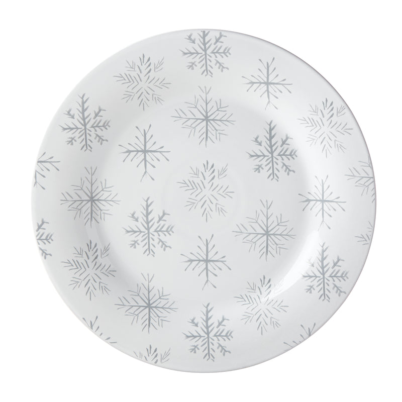 Lenox Alpine white carved serving tray with engraved snowflake pattern