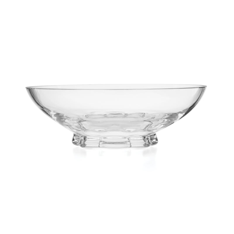 Kate Spade New York Gramercy clear glass centerpiece bowl with wide flared rim