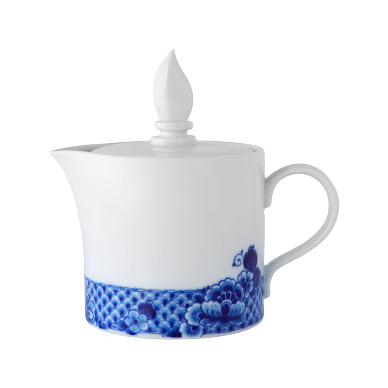 Vista Alegre Blue Ming teapot with white body and blue floral band