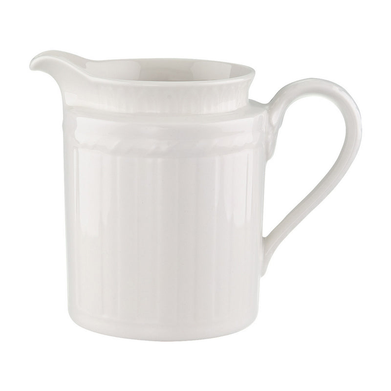 Villeroy & Boch Cellini porcelain creamer jug, white with curved handle and spout