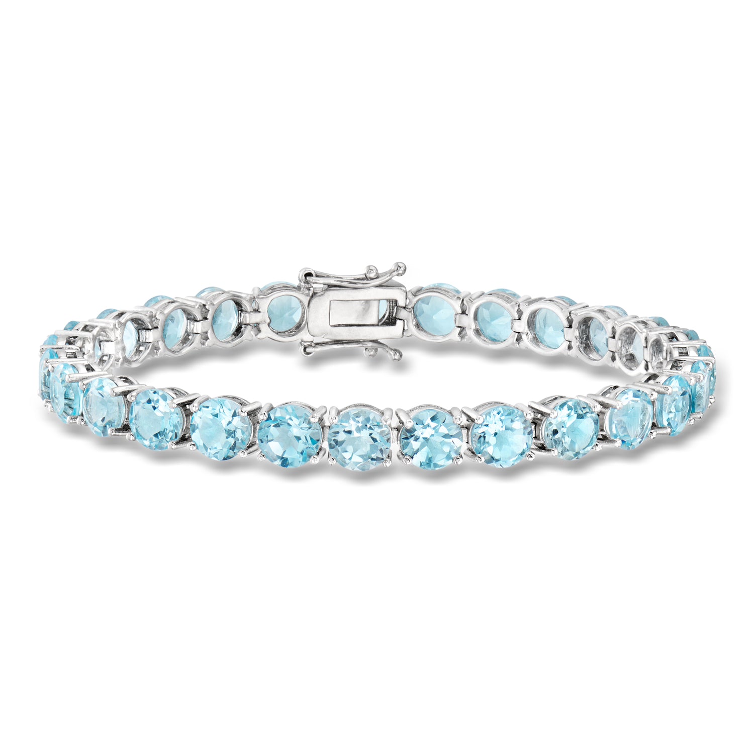 25.00 ct. t.w. Sky Blue Topaz Tennis Bracelet in Sterling Silver